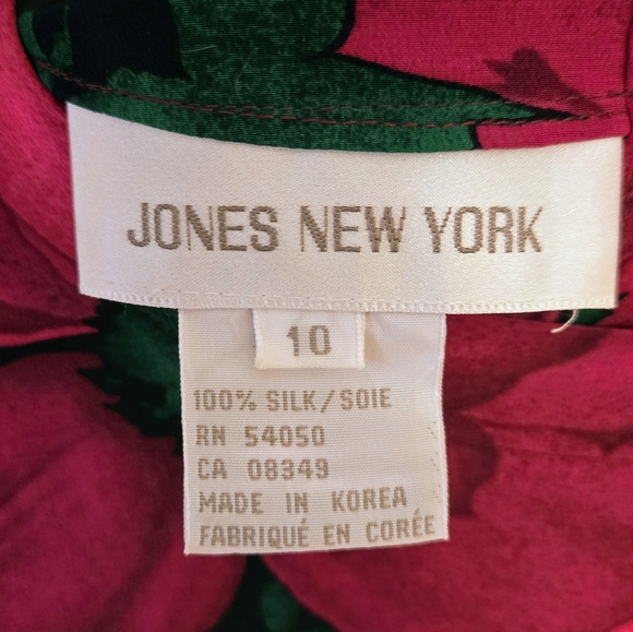 🌺VTG Silk Floral Blouse - Picture 5 of 7